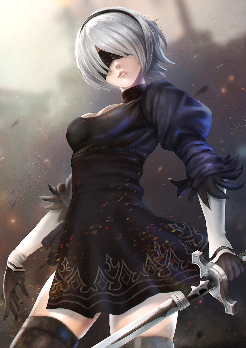 2b (nier and 1 more) drawn by nevoangelo_arm