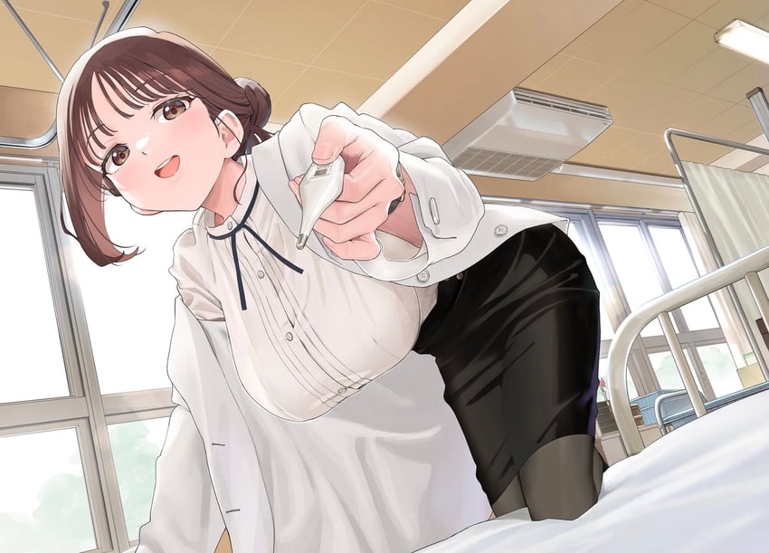 sasafune miyoka (myo-chan sensei wa kaku katariki) drawn by muteki_soda
