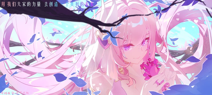 elysia (honkai and 1 more) drawn by go_satoshi_ko