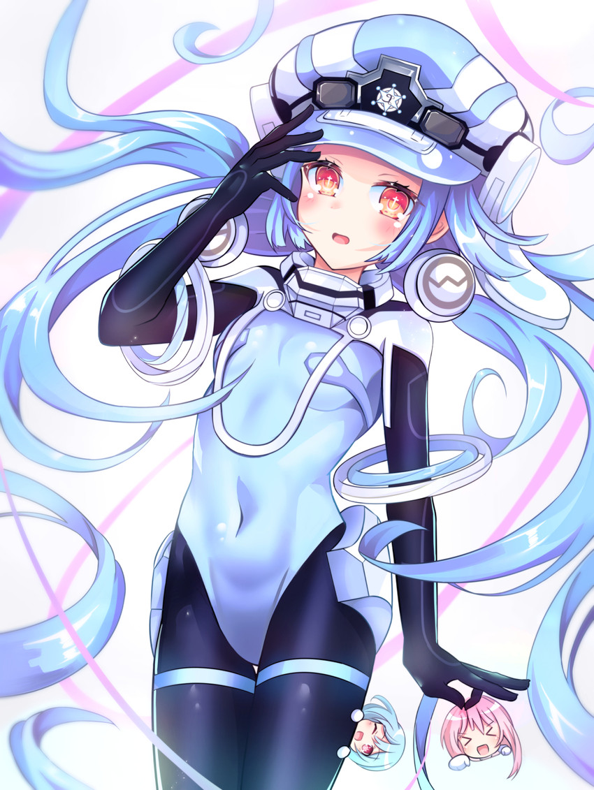 white heart and next white (neptune and 1 more) drawn by giga-tera