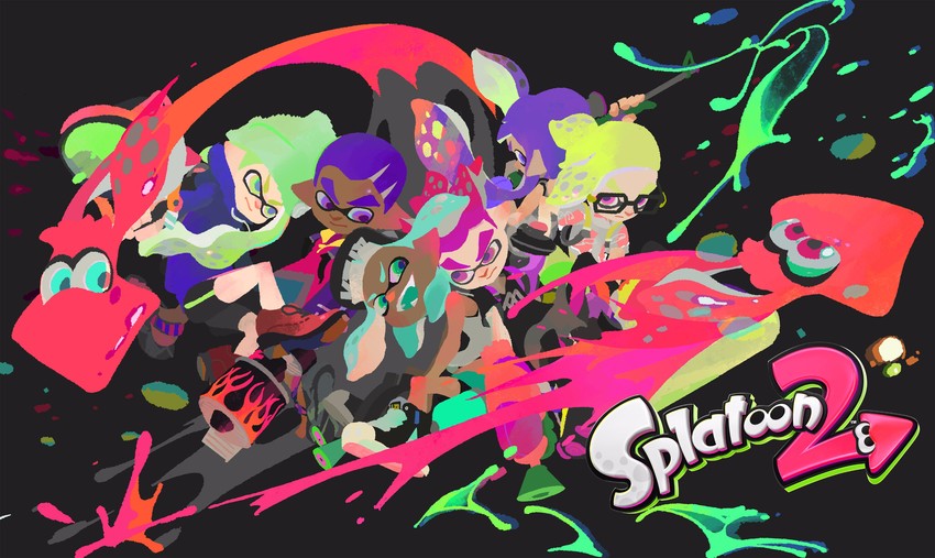 inkling player character, inkling girl, and inkling boy (splatoon and 1 more) drawn by inoue_seita