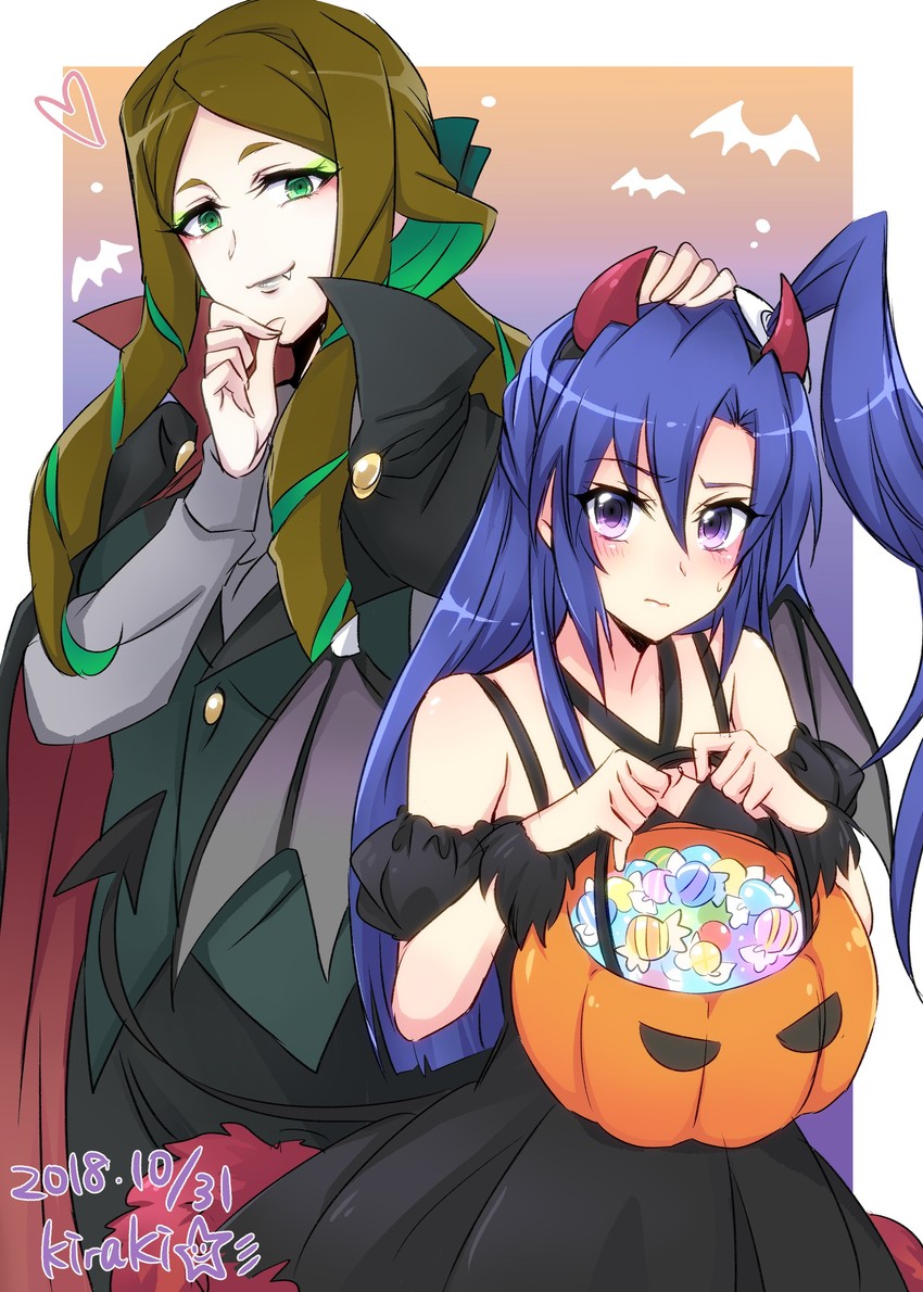 kazanari tsubasa and phara suyuf (senki zesshou symphogear) drawn by kiraki