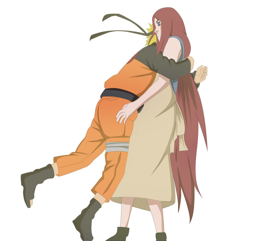 uzumaki naruto and uzumaki kushina (naruto and 1 more) drawn by feddekun and kishimoto_masashi