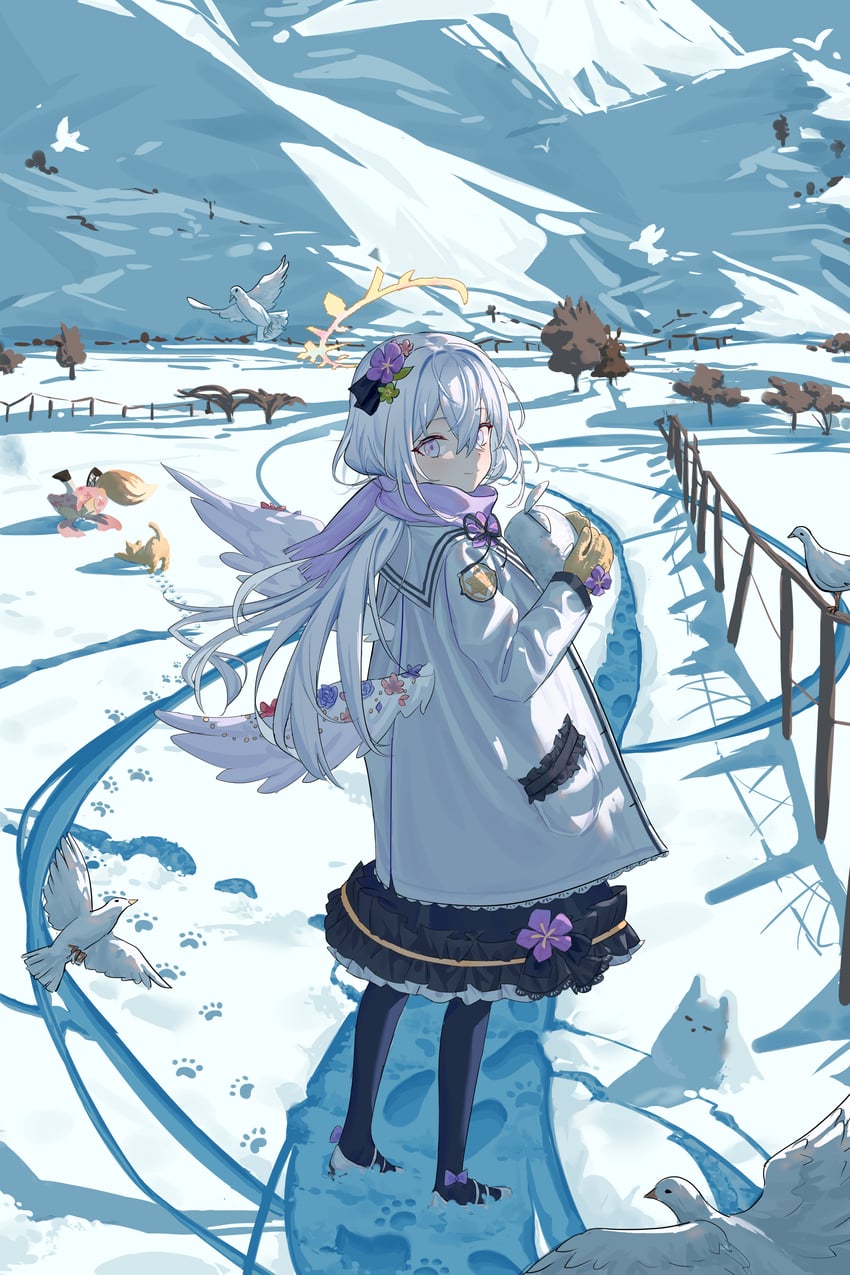 izuna, azusa, and peroro (blue archive) drawn by kulomi