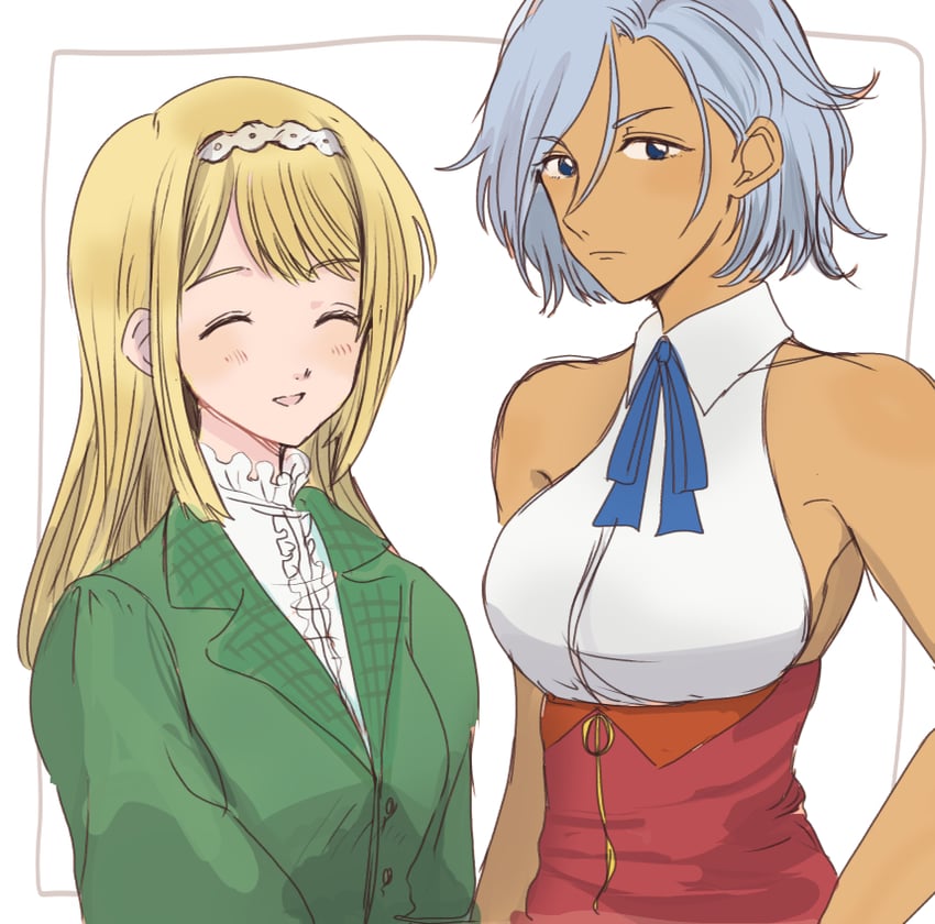 clarissa snowflake and anastasia palma (sakura taisen and 1 more) drawn by kamele