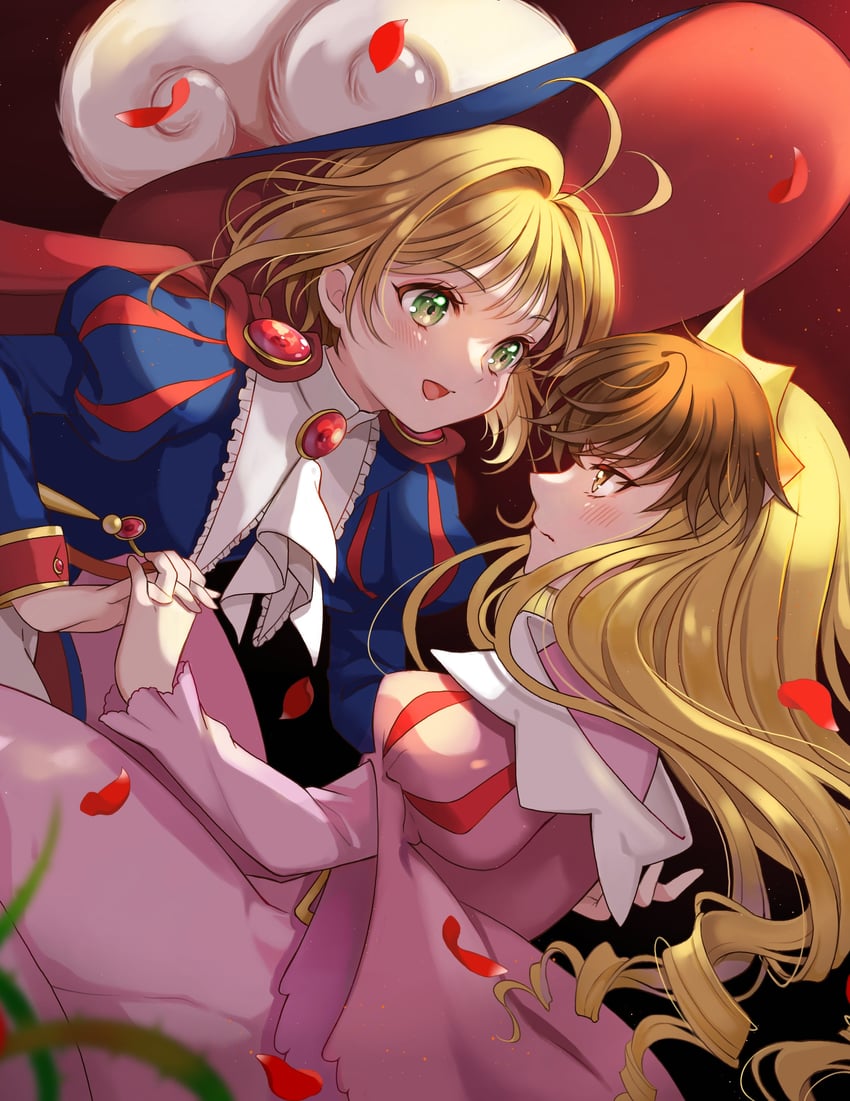 kinomoto sakura and li syaoran (cardcaptor sakura) drawn by momo-tako