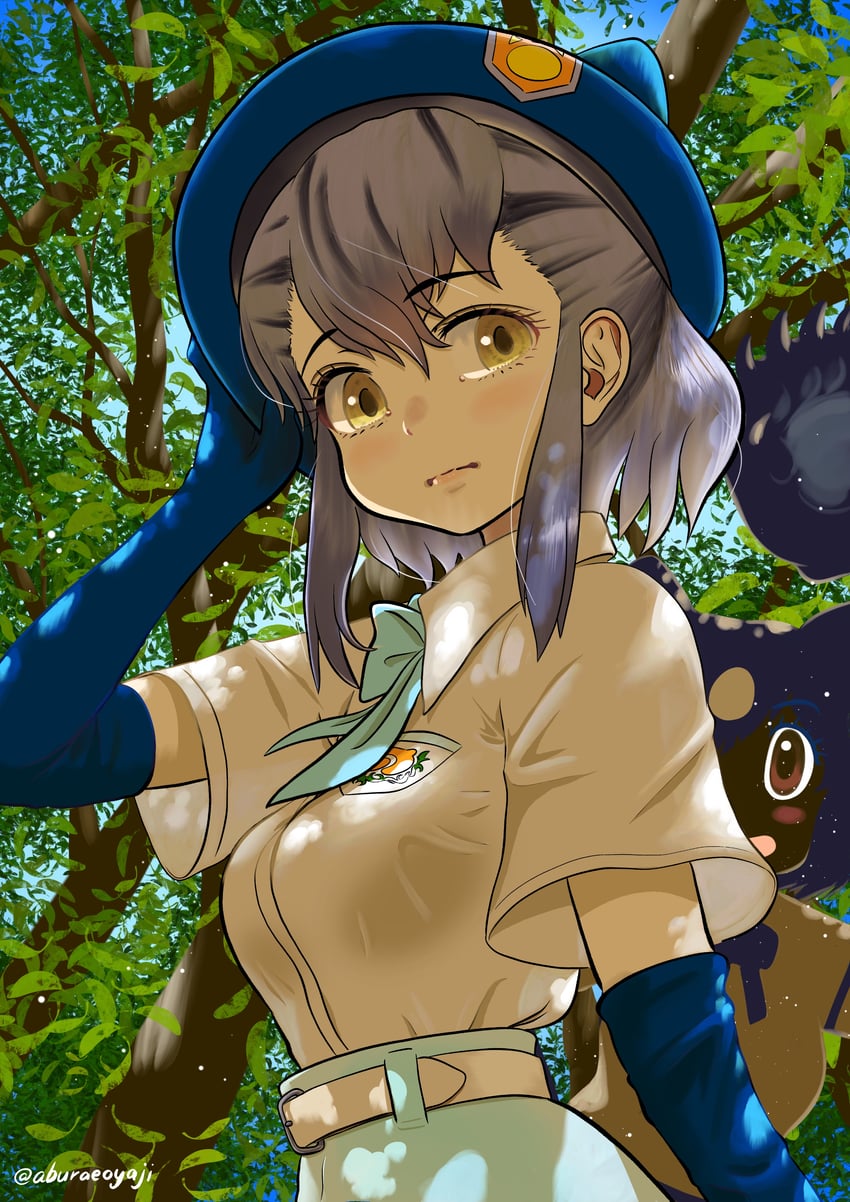 brown bear and hikari (kemono friends and 1 more) drawn by aburaeoyaji