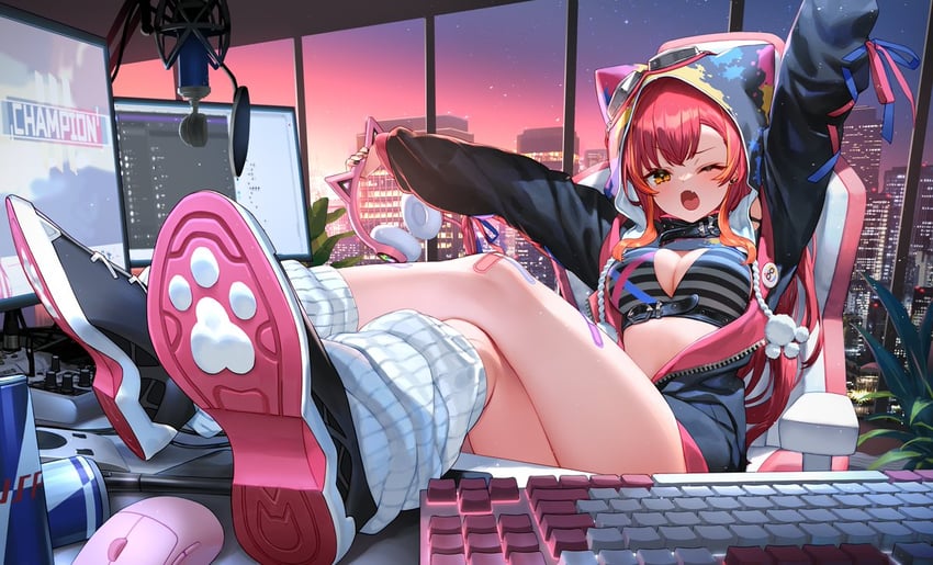 nekota tsuna (vspo! and 3 more) drawn by izumi_sai