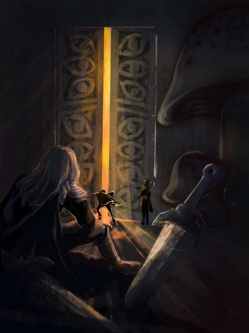 klein moretti, gehrman sparrow, derrick berg, and colin iliad (lord of the mysteries) drawn by attwn_(attwn48096)