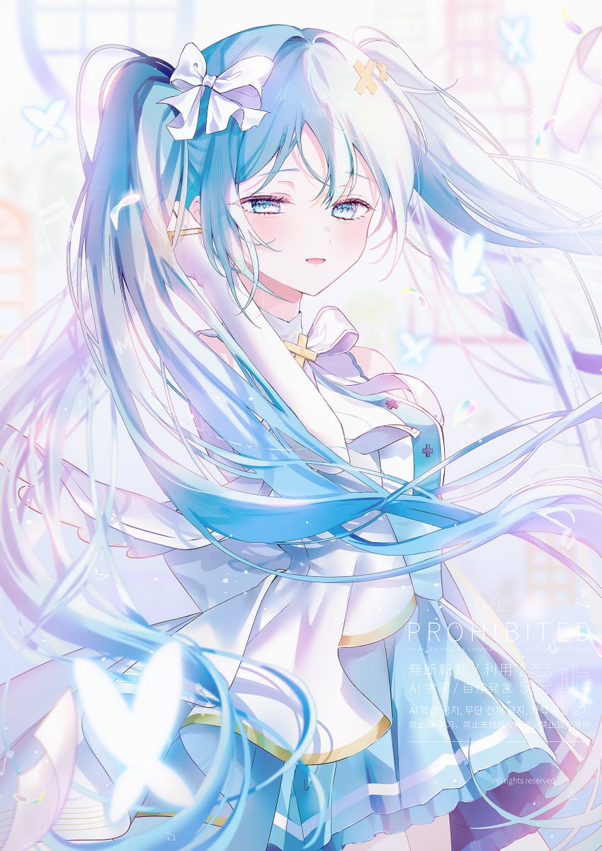 hatsune miku and hiramado miku (vocaloid and 2 more) drawn by shina_(sbk951121)