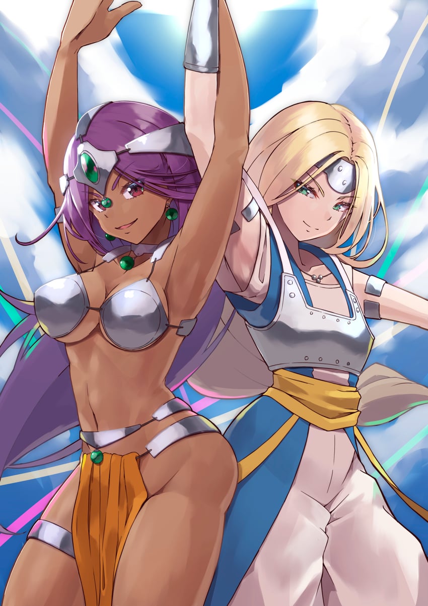 manya and mireyu (dragon quest and 2 more) drawn by strail_cycleman