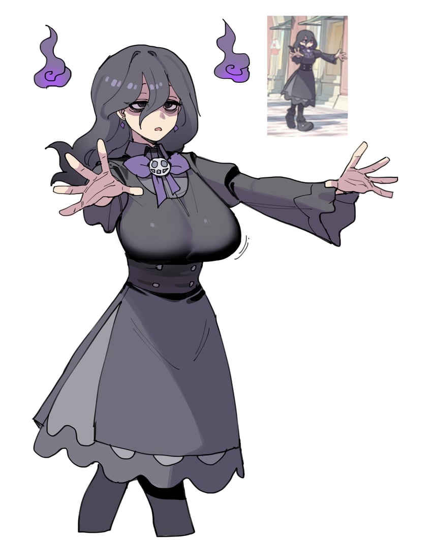 hex maniac (pokemon and 1 more) drawn by ratatatat74