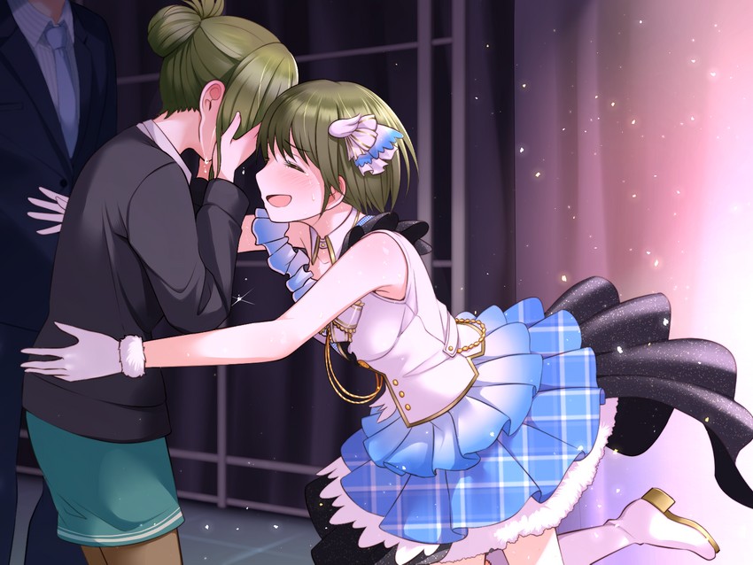producer, nanakusa nichika, and nanakusa hazuki (idolmaster and 1 more) drawn by aojiroi_fokkusu