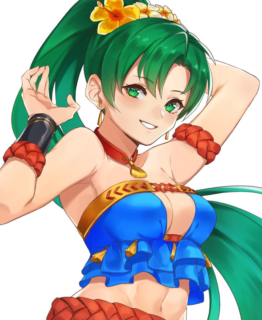 lyn (fire emblem and 2 more) drawn by kamu_(kamuuei)