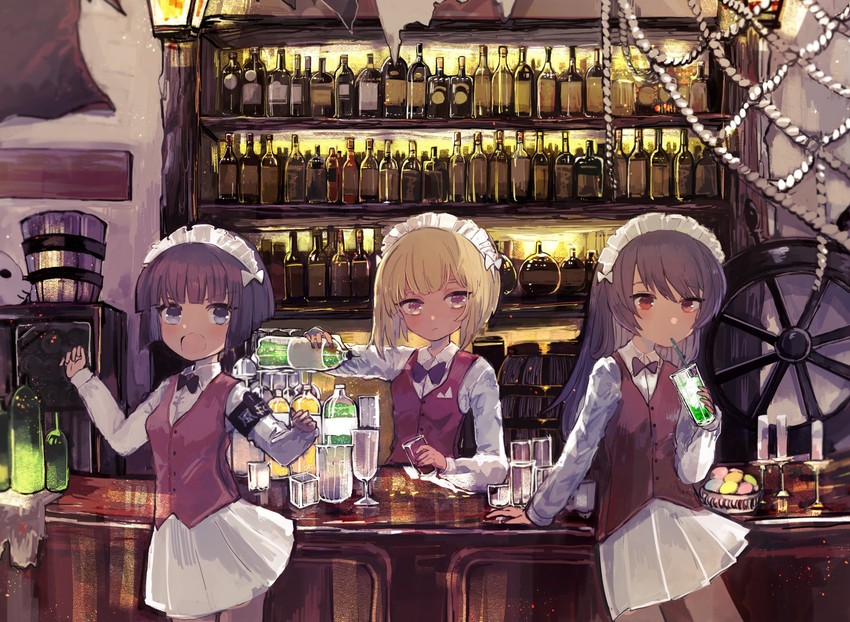 reizei mako, cutlass, and sono midoriko (girls und panzer) drawn by 32_(rt_32_bbk)