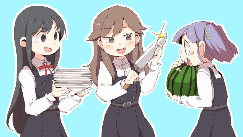 asashio, asashio kai ni, arashio, ooshio, arashio kai ni, and 1 more (kantai collection) drawn by dokan_(dkn)