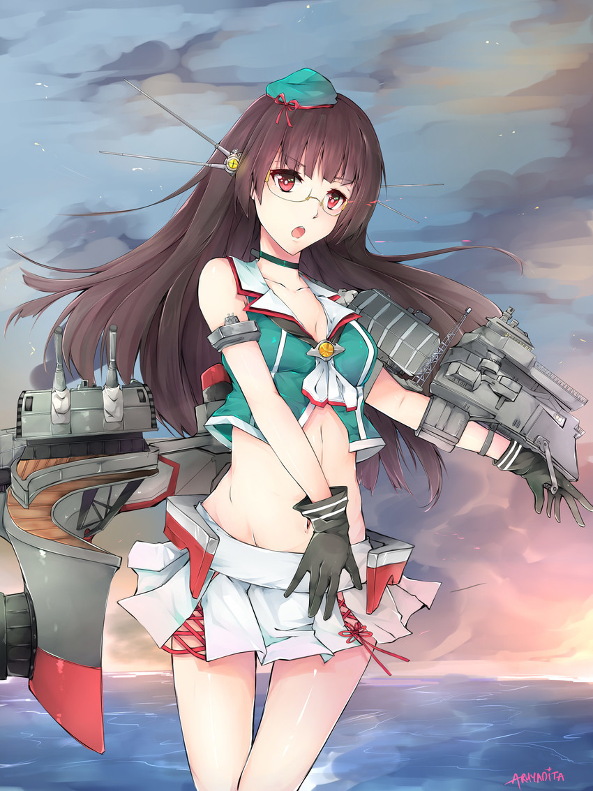 choukai and choukai kai ni (kantai collection) drawn by aruyadita