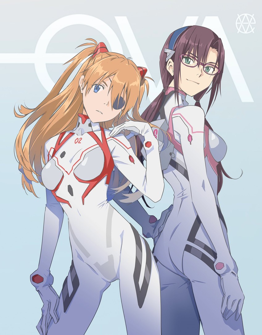 souryuu asuka langley and makinami mari illustrious (neon genesis evangelion and 2 more) drawn by mino_tarou