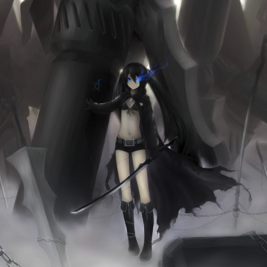 black rock shooter (black rock shooter) drawn by siv_(kuroino)