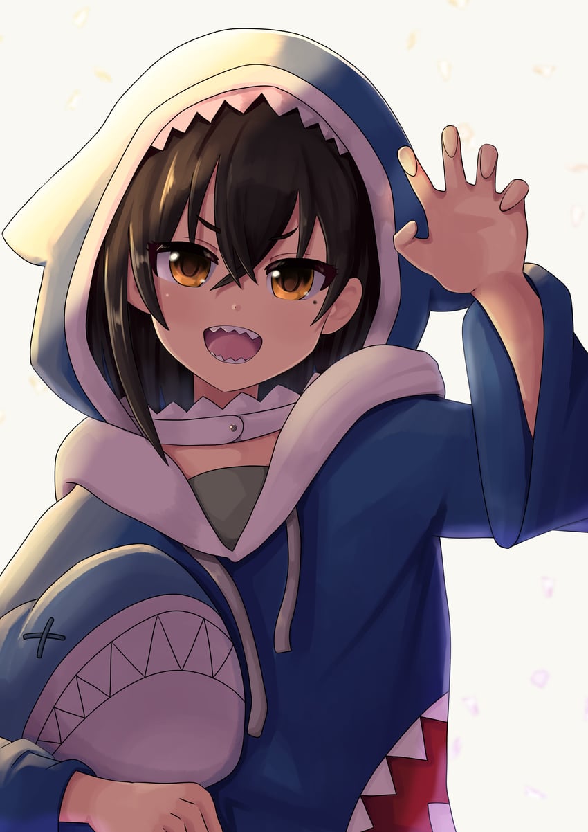 gawr gura and sunazuka akira (hololive and 3 more) drawn by endou_(endo2000z)