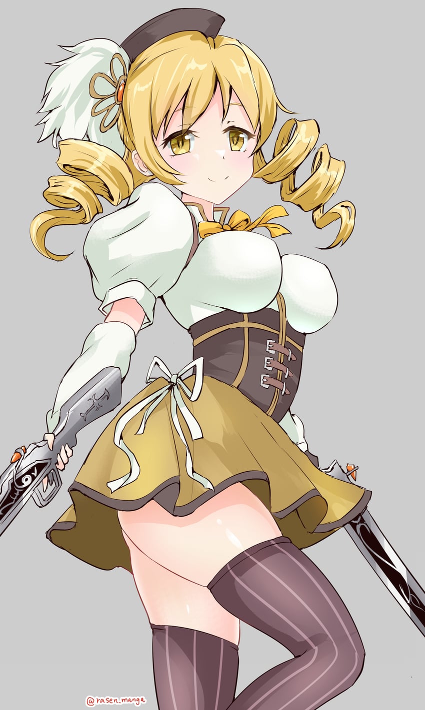 tomoe mami (mahou shoujo madoka magica) drawn by rasen_manga