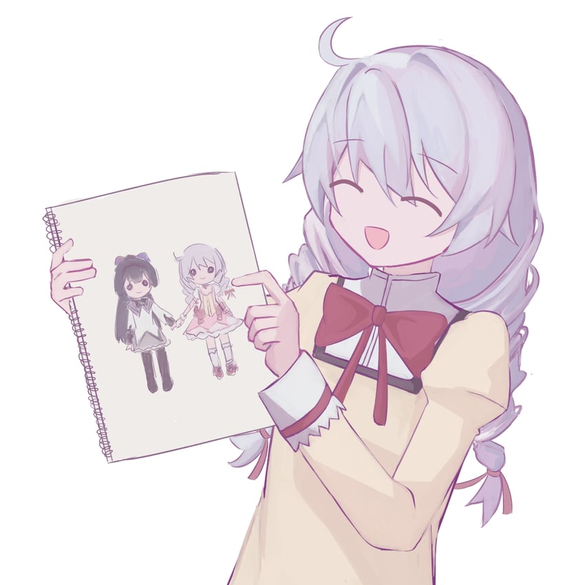 akemi homura, kaname madoka, and kiana kaslana (honkai and 2 more) drawn by k6slana