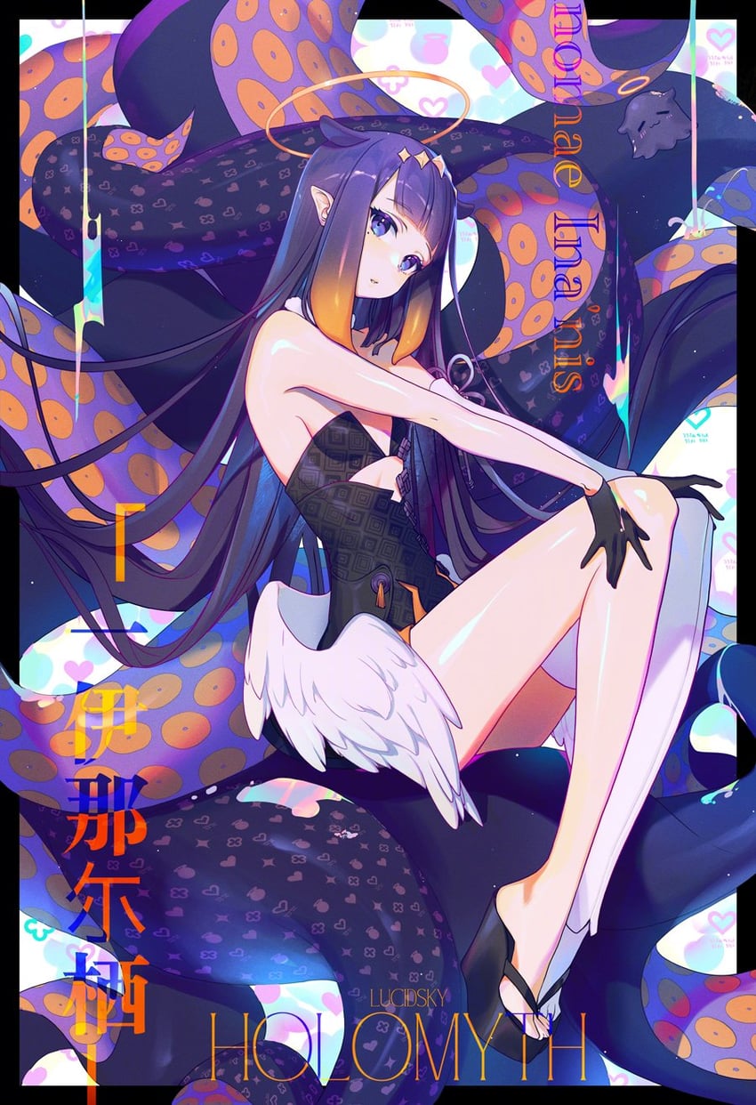 ninomae ina'nis (hololive and 1 more) drawn by lucidsky