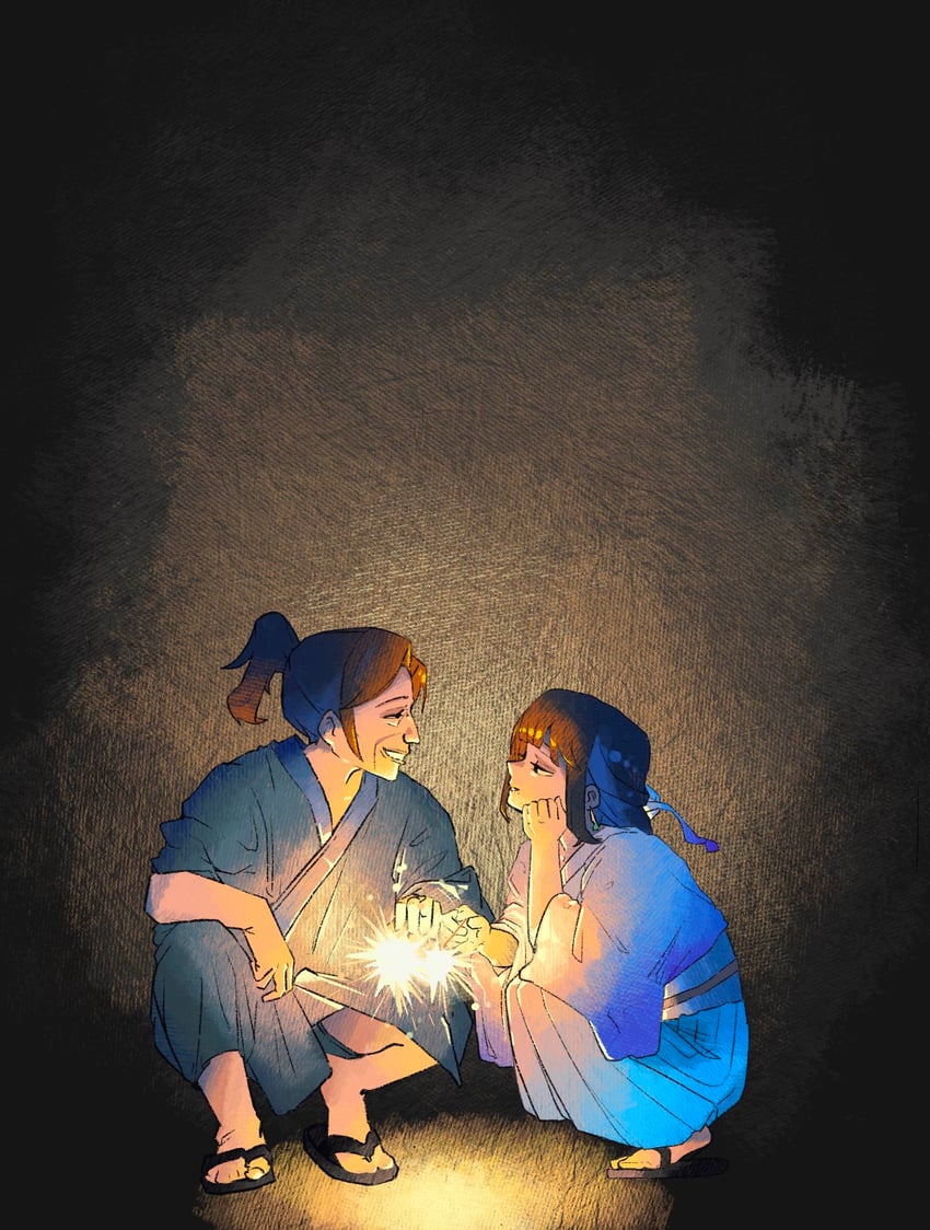 xiahou lan and zhao huo (legend of mortal) drawn by ehddb72