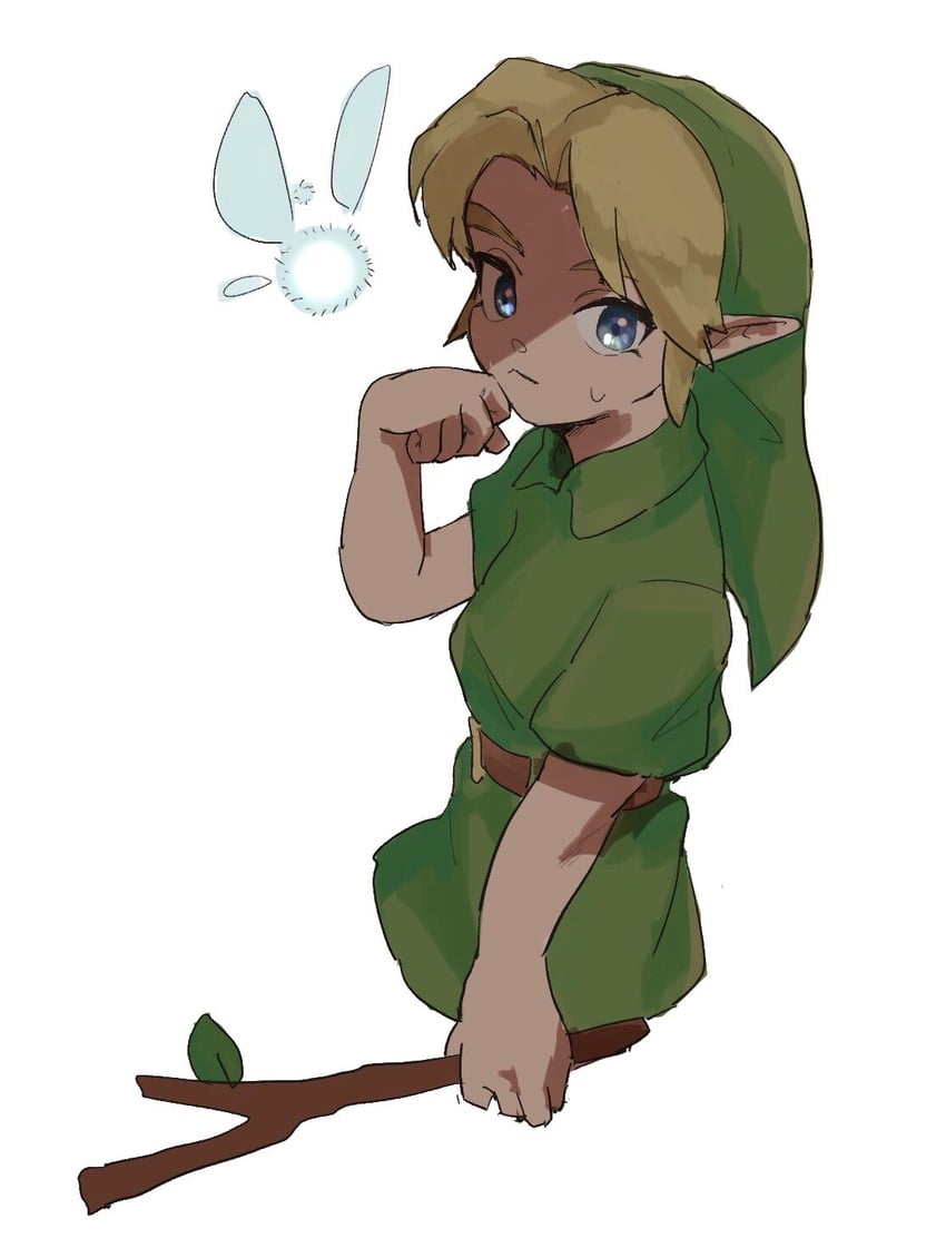 link, young link, and navi (the legend of zelda and 1 more) drawn by yamori_(yamoooon21)