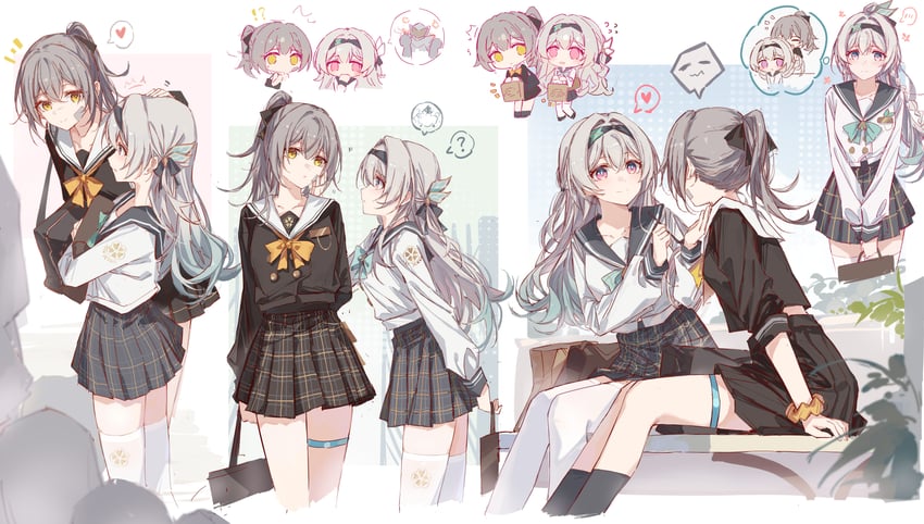 trailblazer, firefly, and stelle (honkai and 1 more) drawn by yajuu