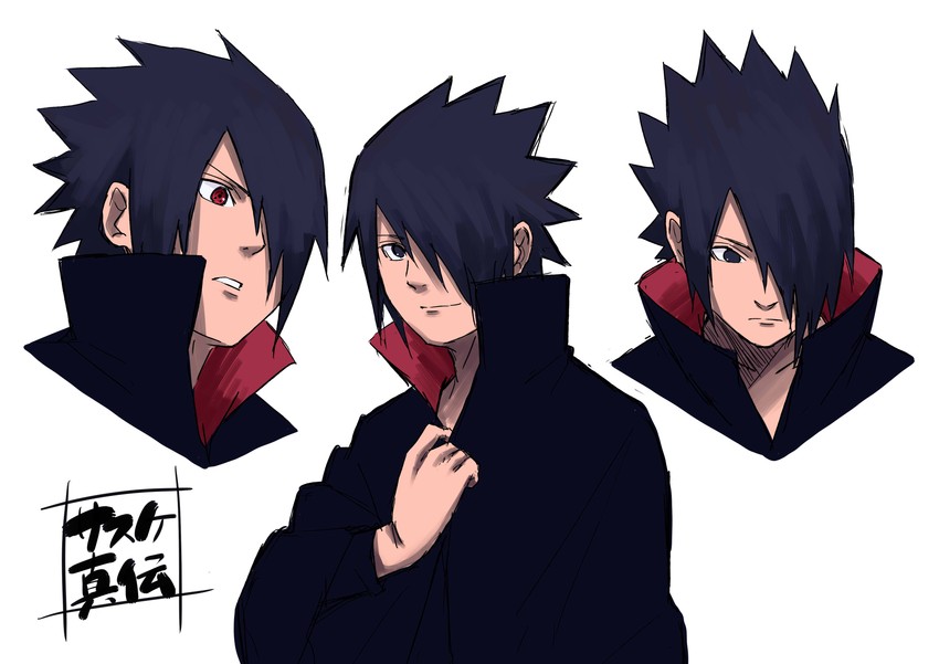 uchiha sasuke (naruto and 1 more) drawn by pinoko_(pnk623)