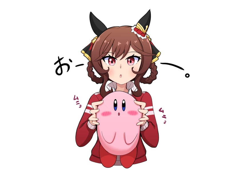 kirby and gentildonna (umamusume and 1 more) drawn by aonoji