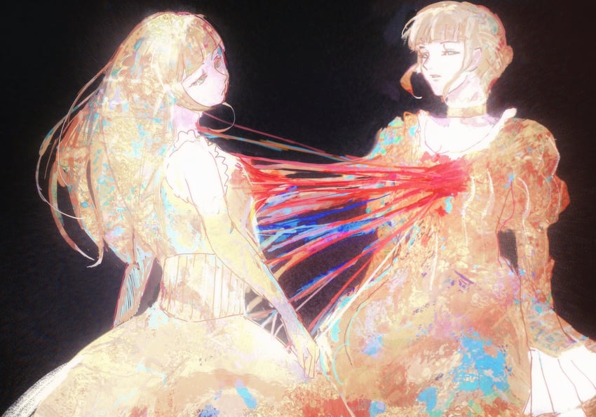 beatrice and clair vaux bernardus (umineko no naku koro ni) drawn by ashashio