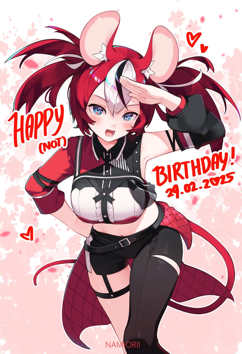hakos baelz (hololive and 1 more) drawn by namiorii
