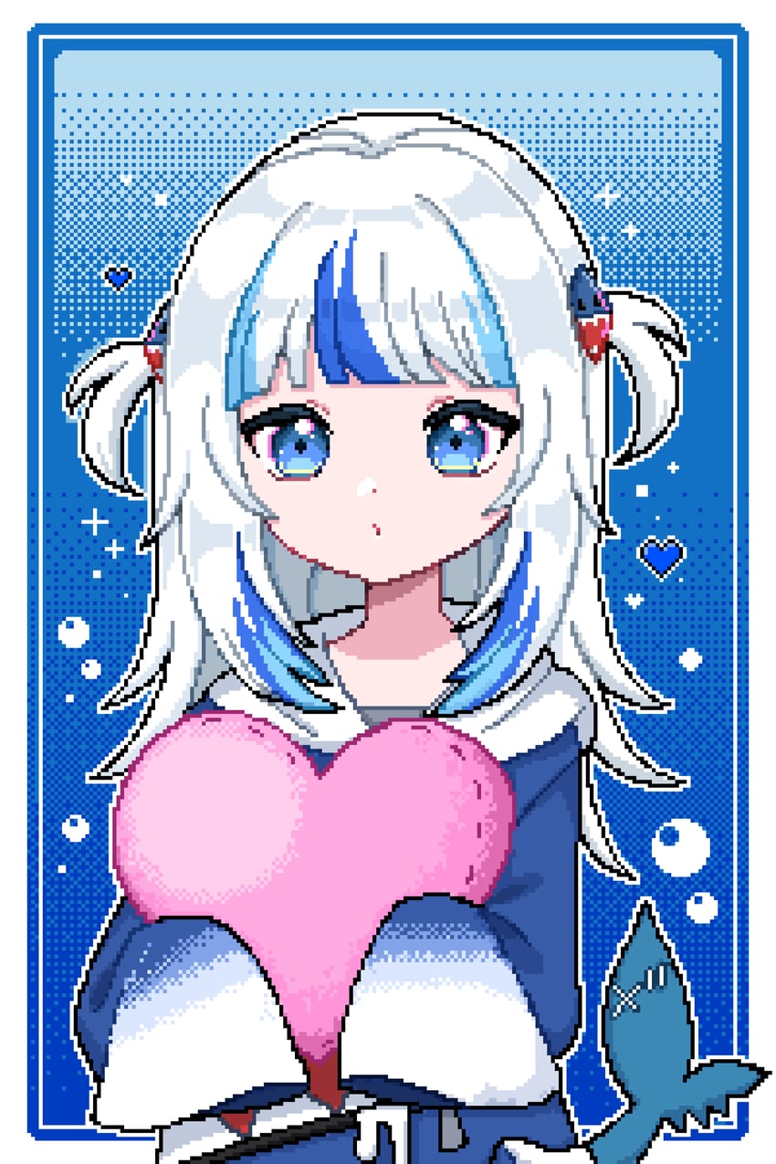 gawr gura (hololive and 1 more) drawn by kaisin_ao