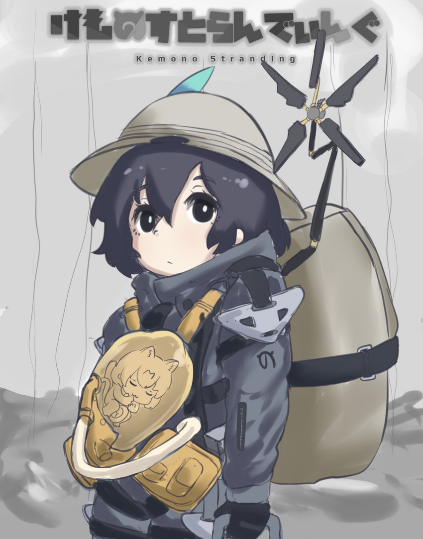 serval, kaban, sam porter bridges, and bb-28 (kemono friends and 1 more) drawn by nuelogical
