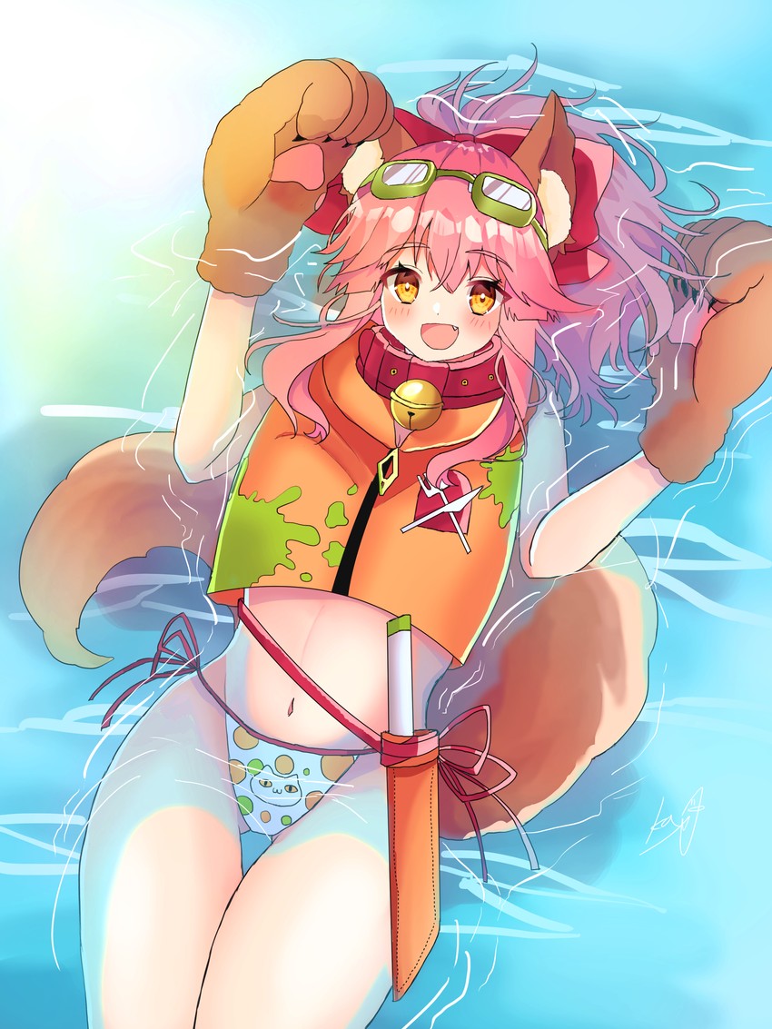 tamamo and tamamo cat (fate and 1 more) drawn by loska