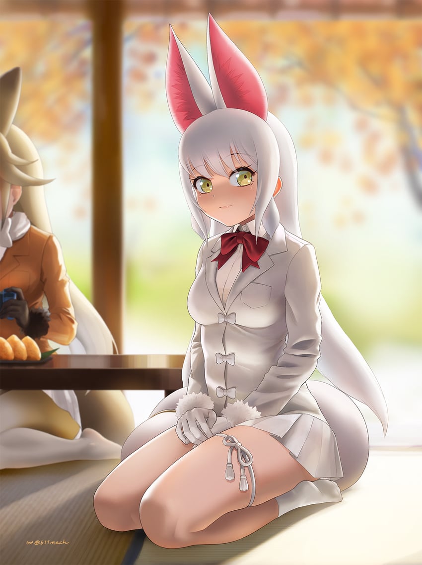 ezo red fox and oinari-sama (kemono friends and 1 more) drawn by beleven