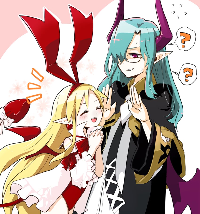flonne and christo (disgaea and 1 more) drawn by hanimitsu_(bisko)