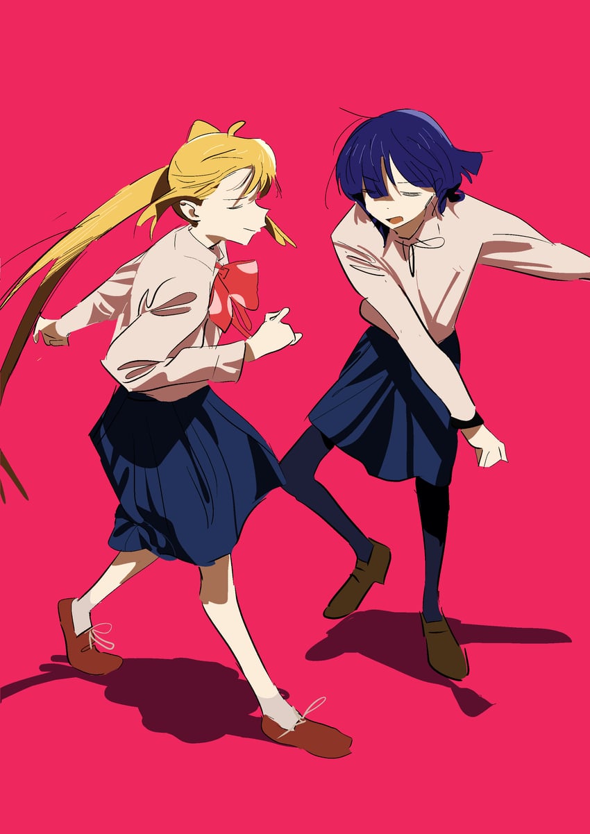 ijichi nijika and yamada ryo (bocchi the rock!) drawn by kerorira