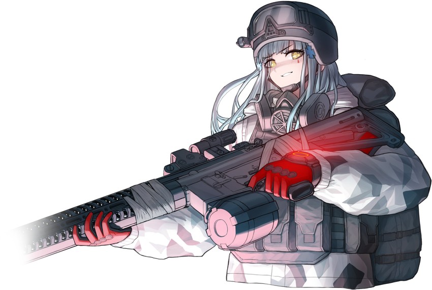 hk416 and last man battalion (girls' frontline and 1 more) drawn by cheogtanbyeong