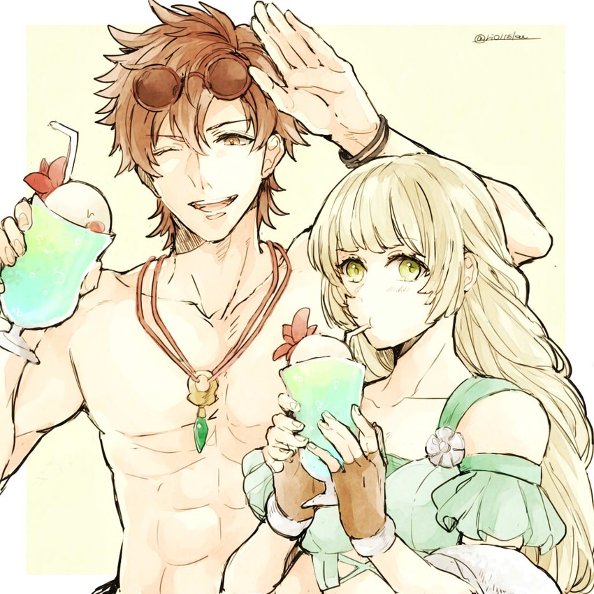 ingrid brandl galatea and sylvain jose gautier (fire emblem and 2 more) drawn by banira_(ri0115ka)