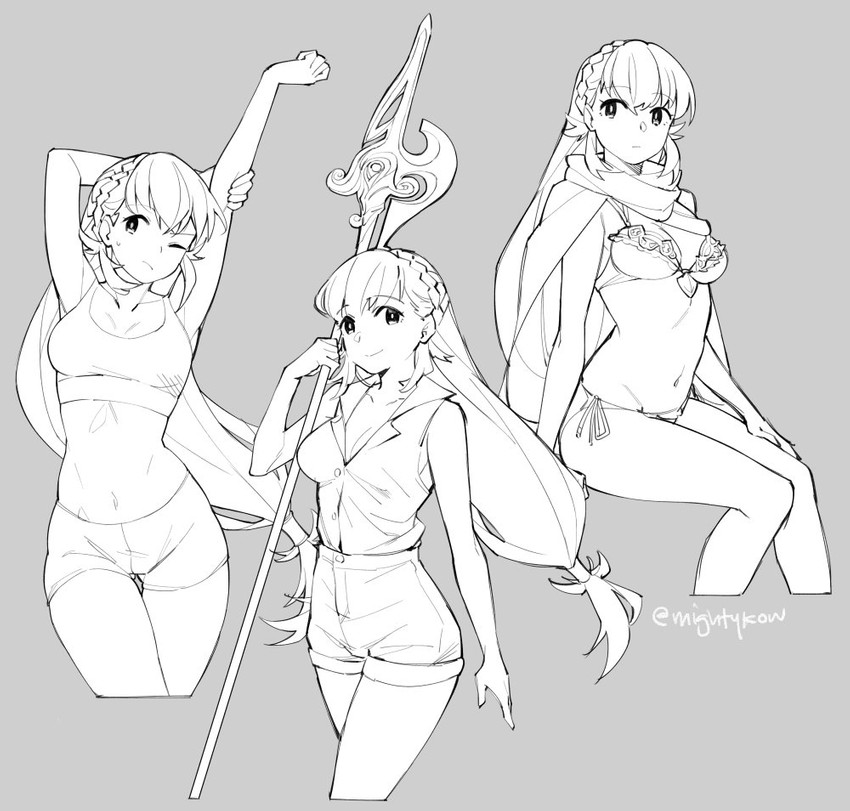 sharena (fire emblem and 1 more) drawn by ge-b