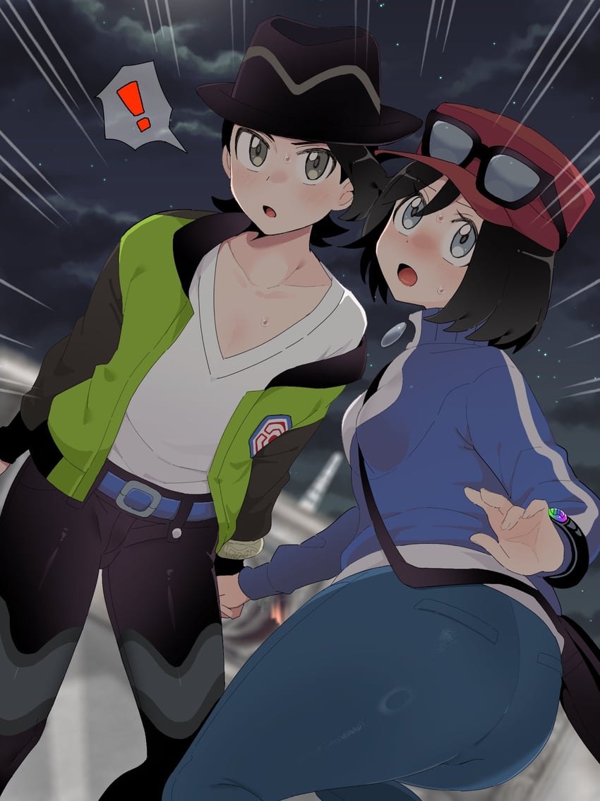 calem and paxton (pokemon and 2 more) drawn by sana_(37pisana)