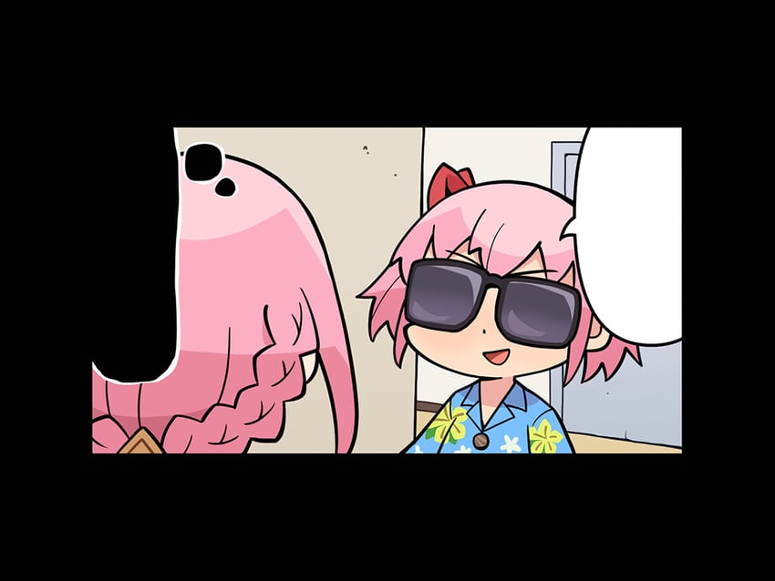 kaname madoka and tamaki iroha (mahou shoujo madoka magica and 1 more) drawn by papa_(shimeguru)