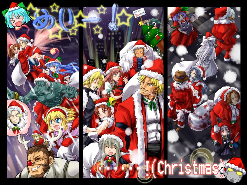 remilia scarlet, cirno, alice margatroid, hong meiling, hinanawi tenshi, and 21 more (touhou and 16 more) drawn by inusurvivor