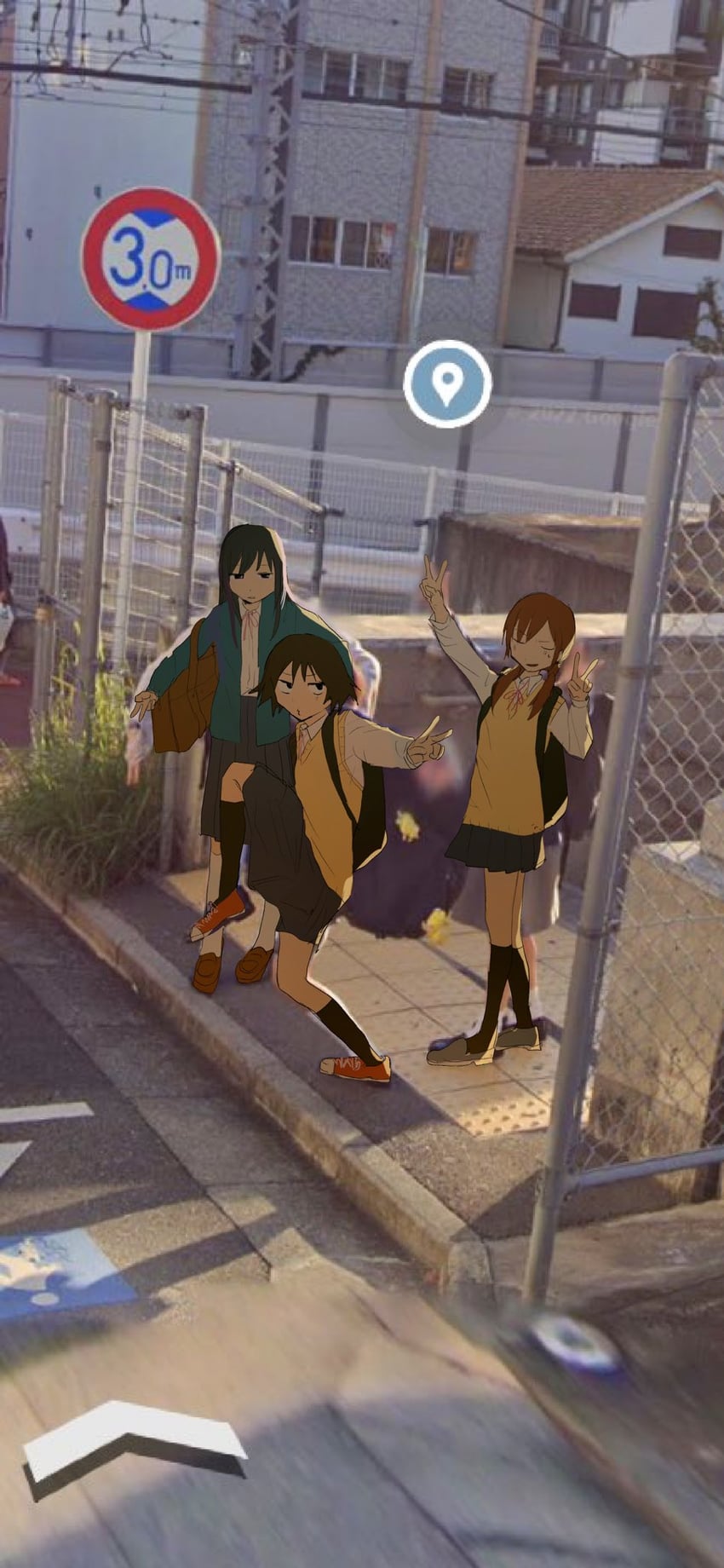 tanaka nozomu, kikuchi akane, and saginomiya shiori (joshi kousei no mudazukai) drawn by pinosan