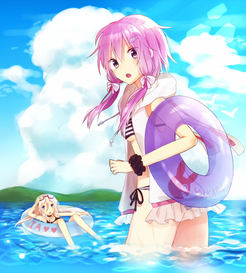 yuzuki yukari and ia (vocaloid and 1 more) drawn by kuro-kinoko-obake