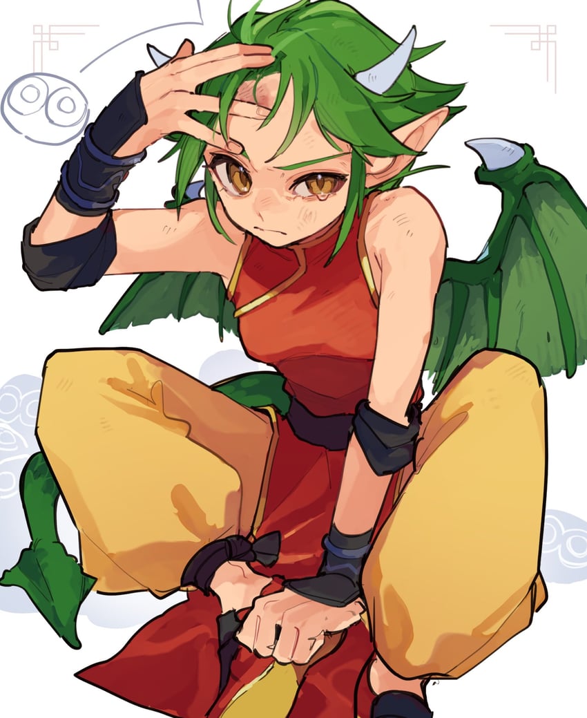 puyo and draco centauros (puyopuyo and 1 more) drawn by urolo