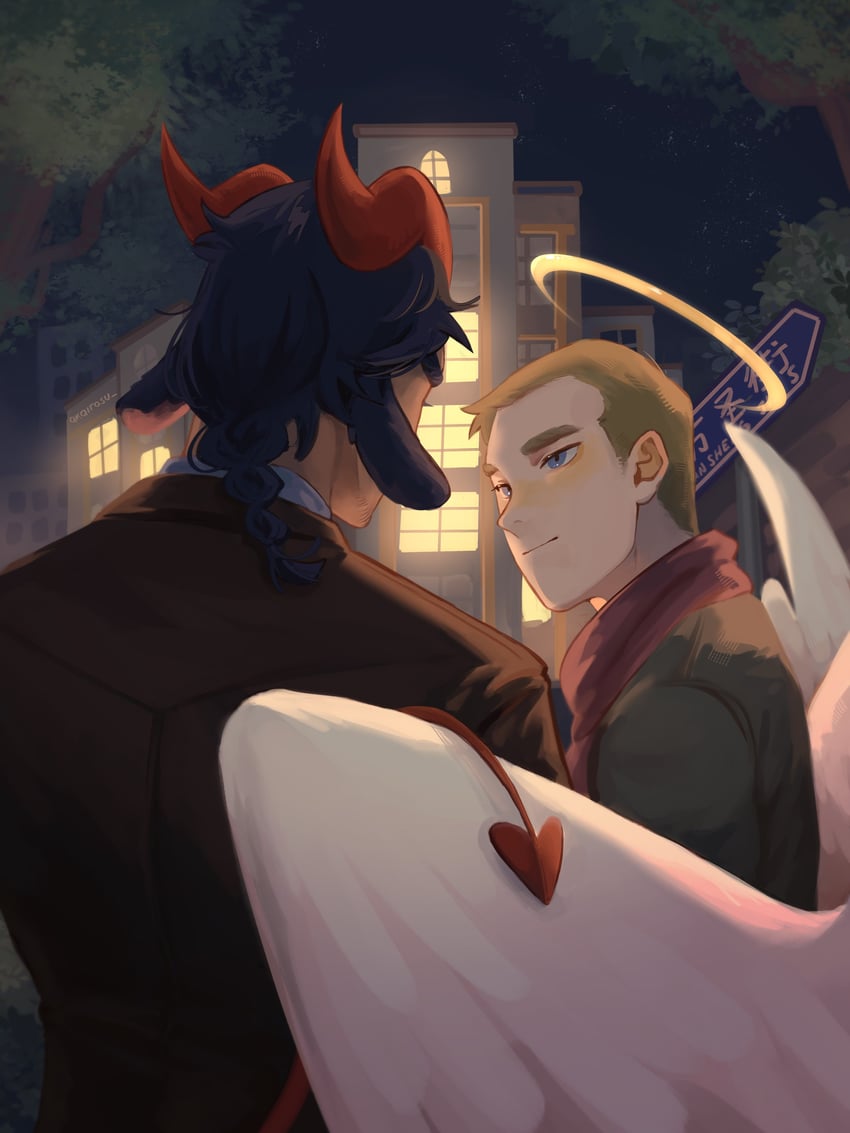 nick holt and lynn angel (all saints street) drawn by akairosu